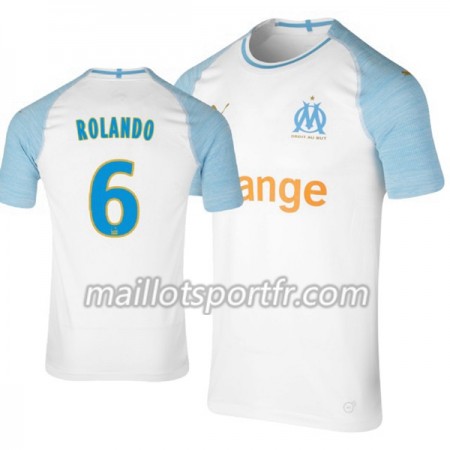 Maillot de Foot Olympique de Marseille Rolando 6 Domicile 2018/19